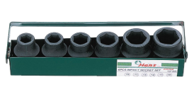 Набор ударных головок Hans 84607M, 1/2", 17-32мм, 6 предмета