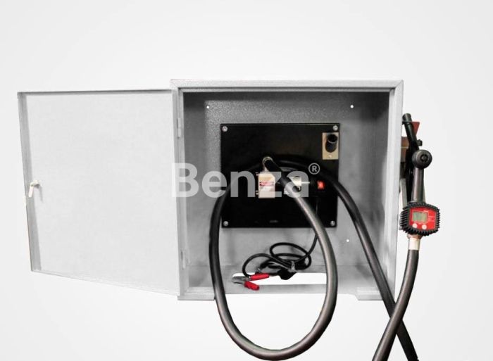 Топливораздаточная колонка для перекачки дизельного топлива Benza 25-12-80ФР, 80л/мин, 12В, мини ТРК