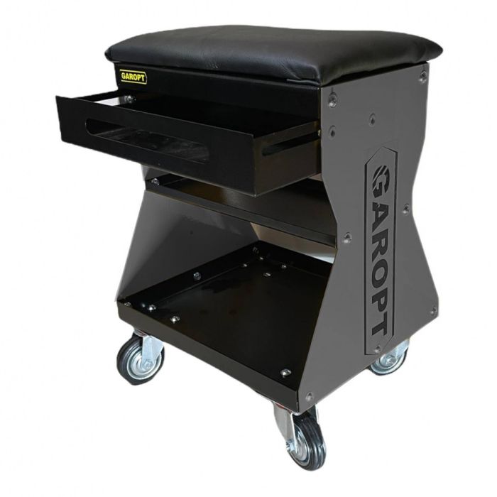 Сиденье ремонтное Garopt GT11ST.grey, на колёсах, с ящиком