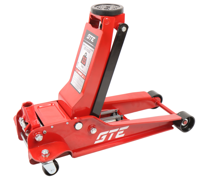 Домкрат гидравлический подкатной 3.5т GTE GTE-TH33502, 95-552мм, двухпоршневой, низкопрофильный