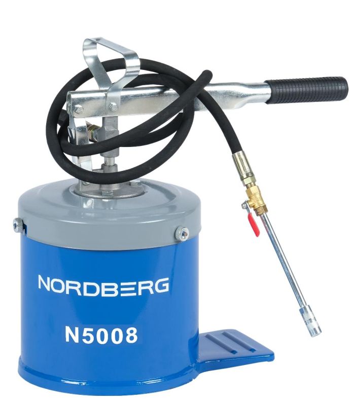 Нагнетатель смазки (солидолонагнетатель) Nordberg N5008, ручной, 8 литров