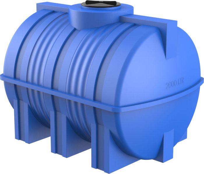Емкость цилиндрическая Polimer-Group G 2000, 2000 литров, синяя