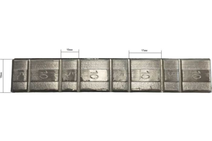 Грузики самоклеящиеся свинцовые (pb)  4x5г-4x10г GW-0062 (50шт)