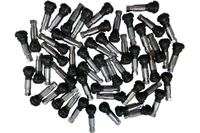 Вентиль колеса автомобильный, в сборе, хром GWK00014 (10шт)