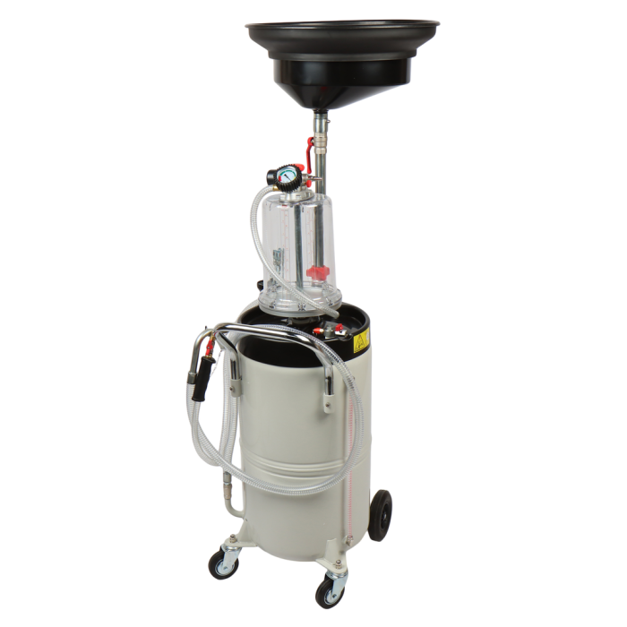 Установка для замены масла GTE GTE-T657790PRO, 90л, с поворотным поддоном 15л и колбой