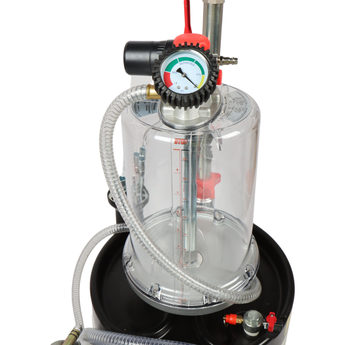 Установка для замены масла GTE GTE-T657790PRO, 90л, с поворотным поддоном 15л и колбой