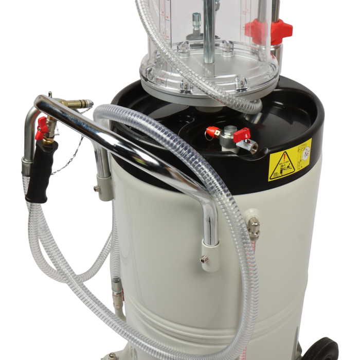 Установка для замены масла GTE GTE-T657790PRO, 90л, с поворотным поддоном 15л и колбой