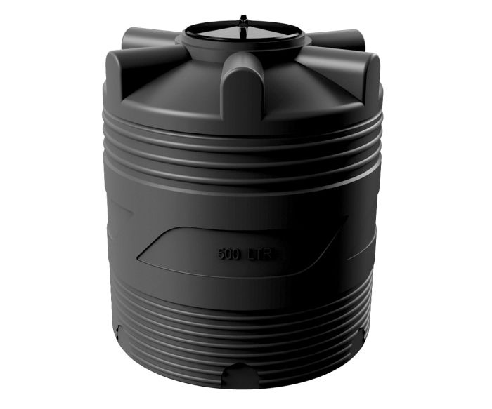 Емкость цилиндрическая Polimer-Group V 500, 500 литров, черная