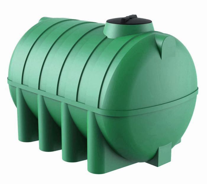 Емкость цилиндрическая Polimer-Group G 2500, 2500 литров, зеленая