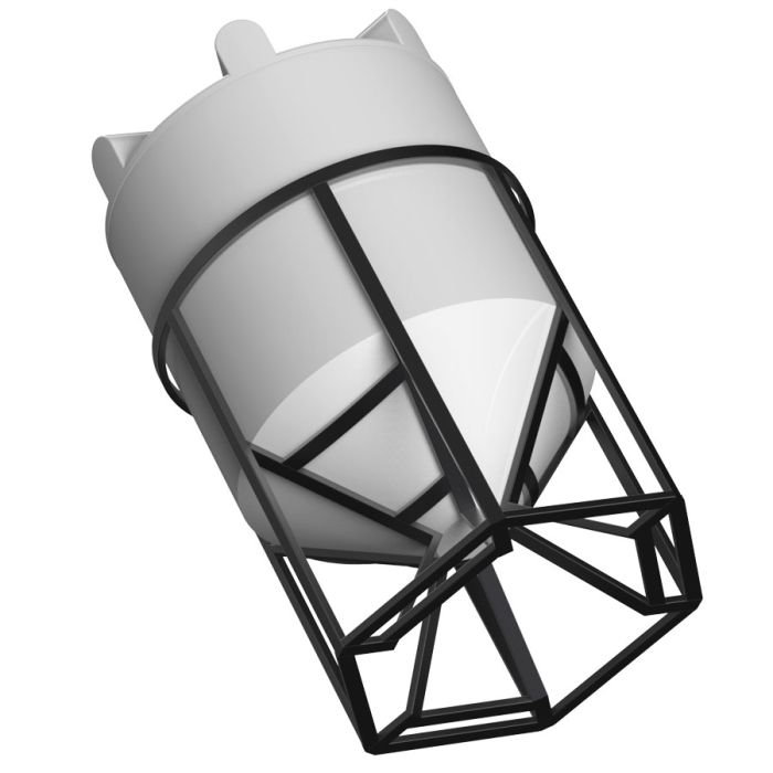 Емкость конусообразная Polimer-Group K 2000 (1.2 г/см3), в обрешетке, 2000 литров