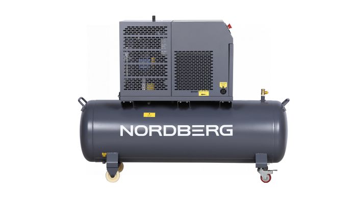 Винтовой компрессор Nordberg NCF7,5R, прямой привод, 10 бар, IP54, 660л/мин, 5,5кВт, 230л