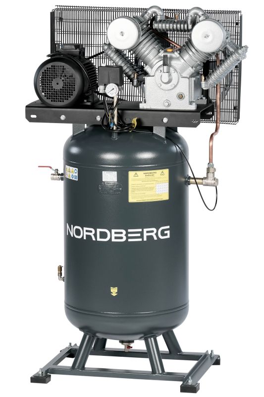 Поршневой компрессор NORDBERG NCPV300/1400, ременной привод, масляный, 1400 л/мин, 380В