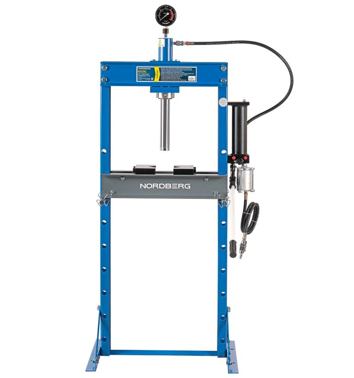 Пресс пневмогидравлический ручной 20 тонн Nordberg N3620AL, напольный, гаражный