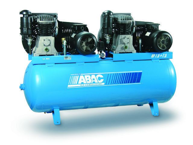 Поршневой компрессор ABAC B7000/500T7,5 TANDEM, ременной привод, масляный, 2056 л/мин, 380В