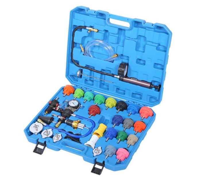Набор для опрессовки и заправки системы охлаждения Nordberg CM34K, 34пр.