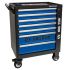 Тележка инструментальная King Tony P87G35-7B-KB01, закрытая, 7 ящиков