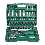 Набор инструментов в кейсе Hans TK-108, 108 пр., 1/2", 1/4", с трещоткой
