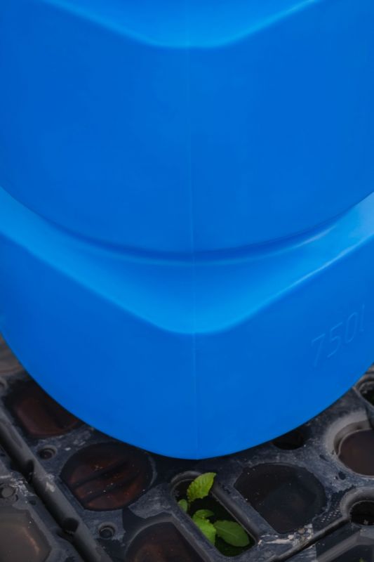 Емкость прямоугольная ЭкоПром L 1000, 1000 литров, синяя