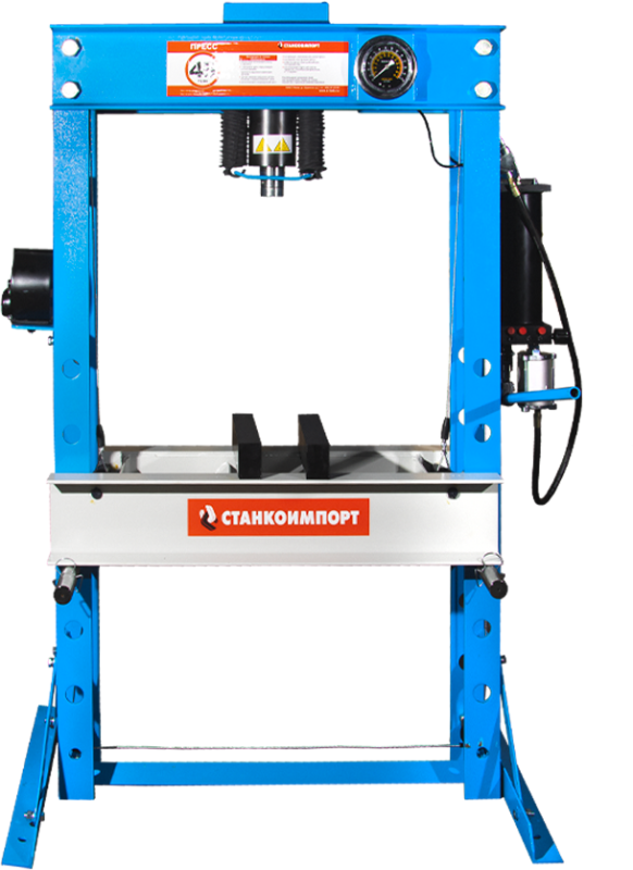 Пресс пневмогидравлический ручной 45 тонн Станкоимпорт SD0807CEA, напольный, гаражный