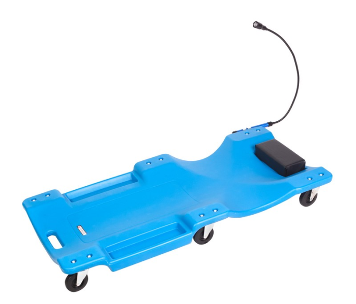 Лежак автослесаря подкатной Forsage F-TRH6802-1, пластиковый, 1050мм, с фонариком