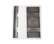 Набор лопаток для ротора насоса T-ind DB-300М, коричневые с пазами, 8шт.