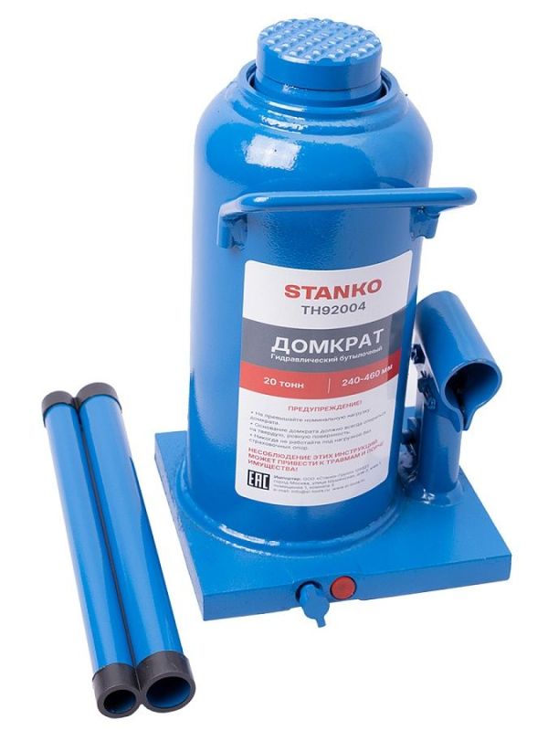 Домкрат бутылочный гидравлический 20 тонн STANKO TH92004, автомобильный
