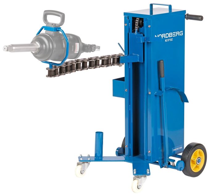 Тележка-держатель для пневмогайковерта на 1", Nordberg N31P182, с цепью