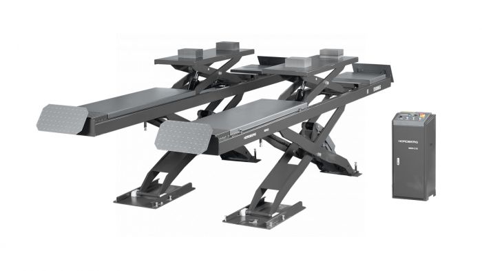 Подъемник автомобильный ножничный 5,5 тонны Nordberg N635-5,5G_380_H серый, гидравлический, 380В