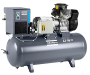 Поршневой компрессор Atlas Copco LF 3-10 Receiver Mounted Unsilenced, коаксиальный, безмасляный, 240 л/мин, 380В