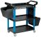 Тележка инструментальная NORDBERG T3B синяя, открытая, 3 полки