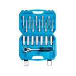 Набор инструмента для разбора стоек с проходной трещоткой AV Steel AV-922058, 1/2", 18 предметов