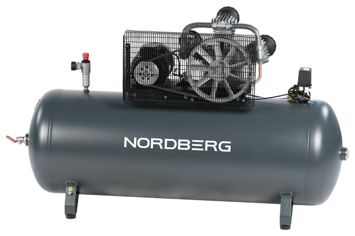 Поршневой компрессор NORDBERG NCP500/1000-16, ременной привод, масляный, 1000 л/мин, 380В