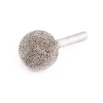 Шар шероховальный ROSSVIk NS605, 28,5мм, штифт 6,3мм, 330 Grit