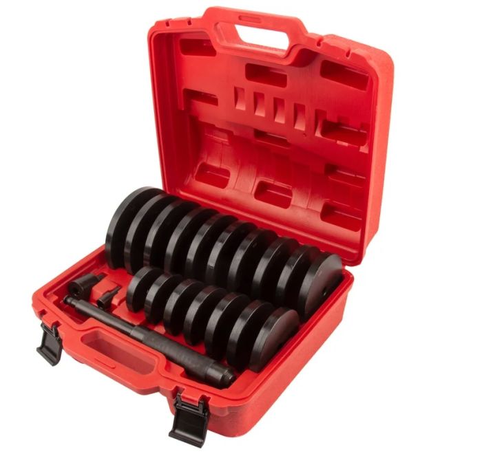 Набор оправок для выпрессовки подшипников и РМИ Wiederkraft WDK-214900, 70-150 мм