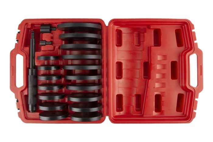 Набор оправок для выпрессовки подшипников и РМИ Wiederkraft WDK-214900, 70-150 мм