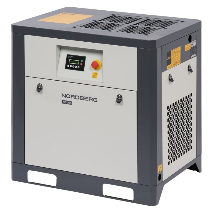 Винтовой компрессор Nordberg NCL10, прямой привод, 10 бар, IP55, 1000л/мин, 7,5кВт
