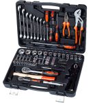 Набор инструментов в кейсе AV Steel AV-011072, 72 предмета, с трещоткой, 1/4", 1/2"
