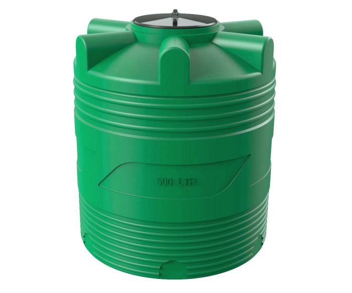 Емкость цилиндрическая Polimer-Group V 500, 500 литров, зеленая