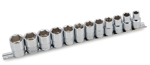 Набор торцевых головок Hex Hans 4602M, 1/2", 10-22мм, 12 предметов