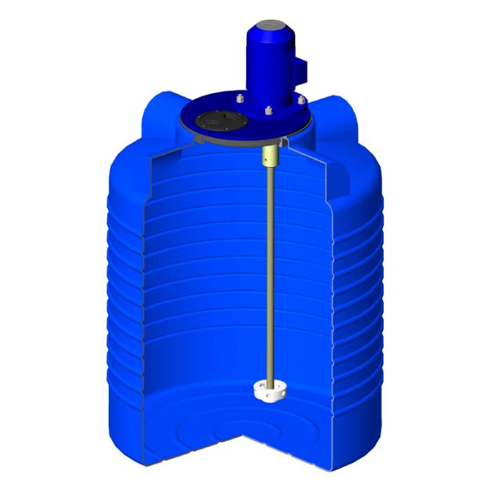Емкость цилиндрическая ЭкоПром ЭВЛ 300, с турбинной мешалкой, 300 литров