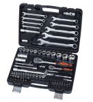 Набор инструментов в кейсе AV Steel AV-011082, профессиональный, 82 предмета, с трещоткой, 1/4", 1/2"