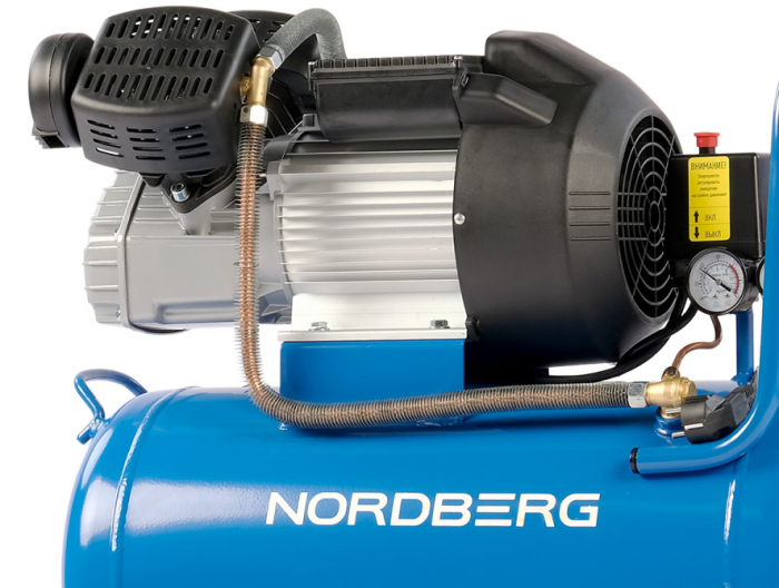 Поршневой компрессор NORDBERG NCE50/360V, ременной привод, масляный, 360 л/мин, 220В