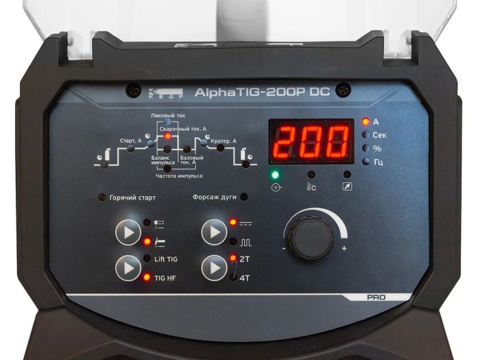 Установка аргонодуговой сварки КЕДР AlphaTIG-200P DC, MMA&TIG, 220В