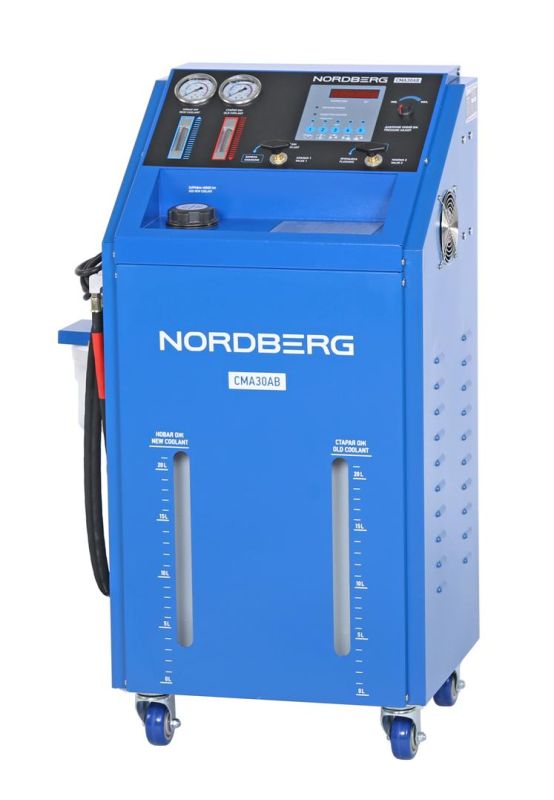 Установка для замены охлаждающей жидкости Nordberg CMA30AB, 220В, 5,7л/мин, 20л, с подогревом