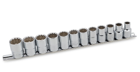 Набор торцевых головок Spline Hans 4602-2M, 1/2", 10-22мм, 12 предметов