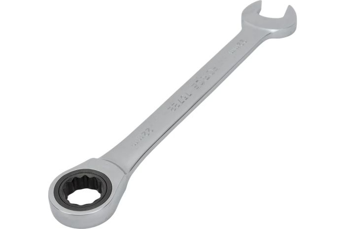 Ключ комбинированный FORCE 75722, с трещоточной петлёй 12гран., 22мм, L=290мм