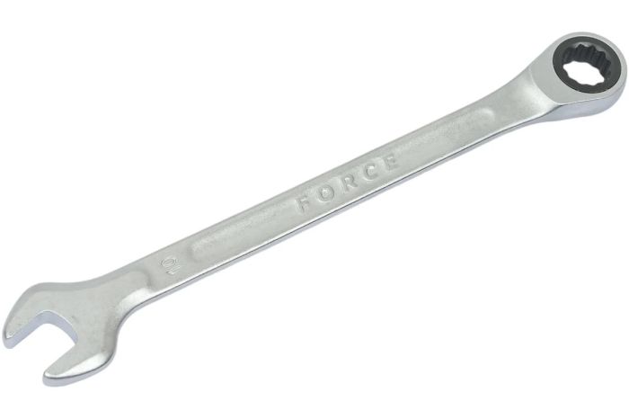 Ключ комбинированный FORCE 75710, с трещоточной петлёй 12гран., 10мм, L=160мм