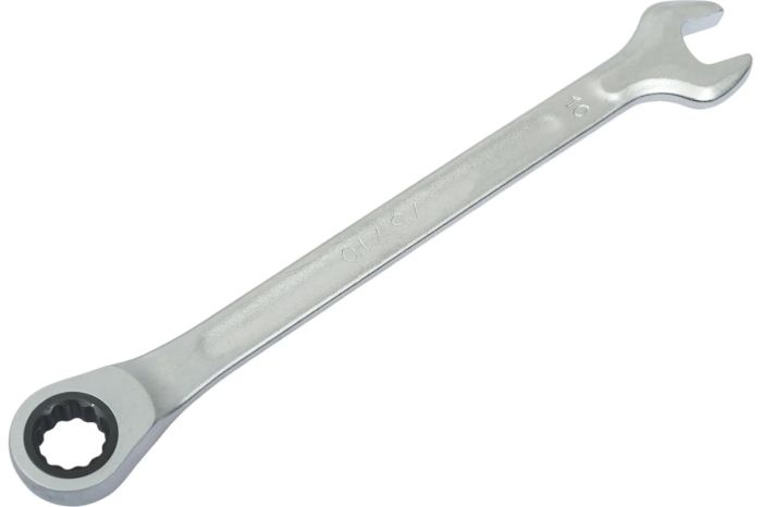 Ключ комбинированный FORCE 75710, с трещоточной петлёй 12гран., 10мм, L=160мм