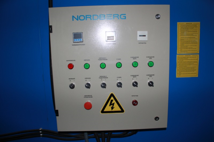 Окрасочно-сушильная камера NORDBERG MEDIO 2 с дизельной горелкой RG5S