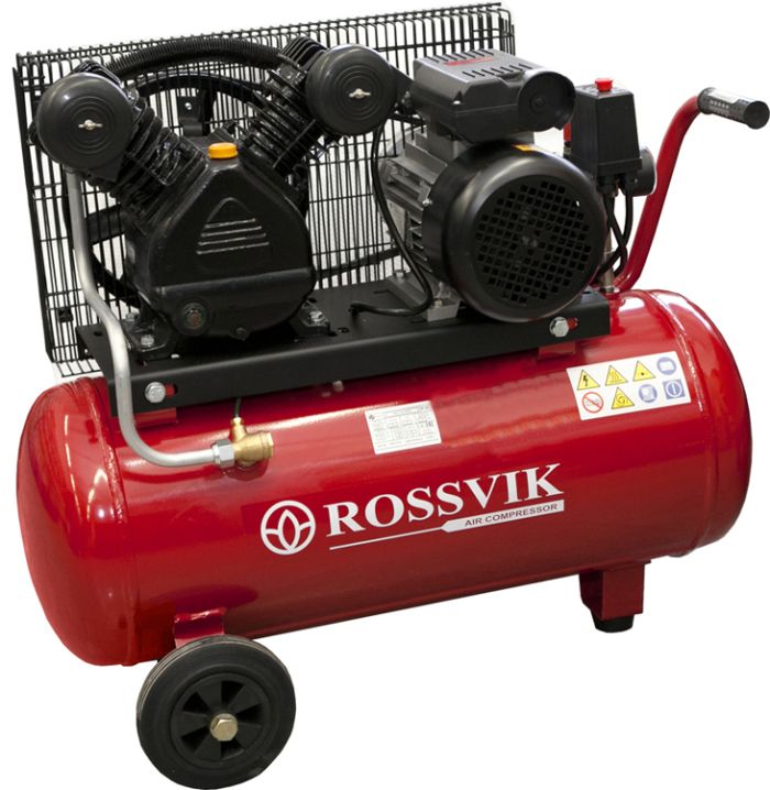 Поршневой компрессор Rossvik СБ4/С-100.LB24, ременной привод, масляный, 360 л/мин, 220/380В